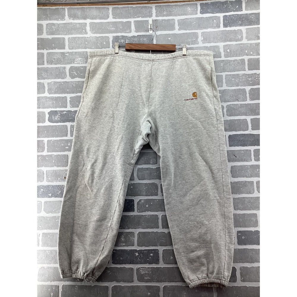 Vintage Carhartt Sweatpants Mens XLarge Gray Fleece Joggers